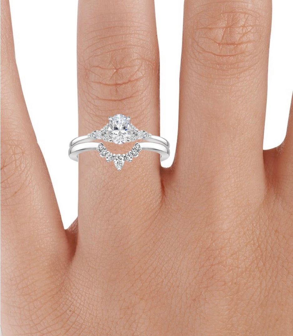 Royal diamond twin ring