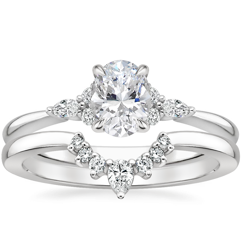 Royal diamond twin ring