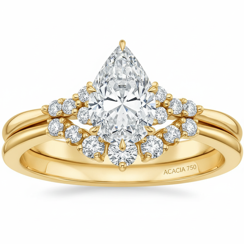 Royal diamond twin ring