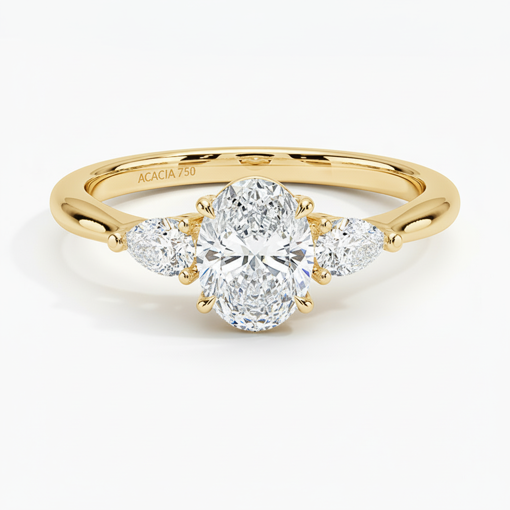Opera diamond wedding ring