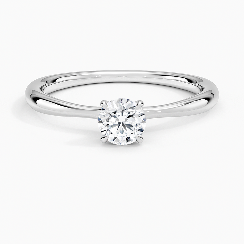 Single diamond wedding ring