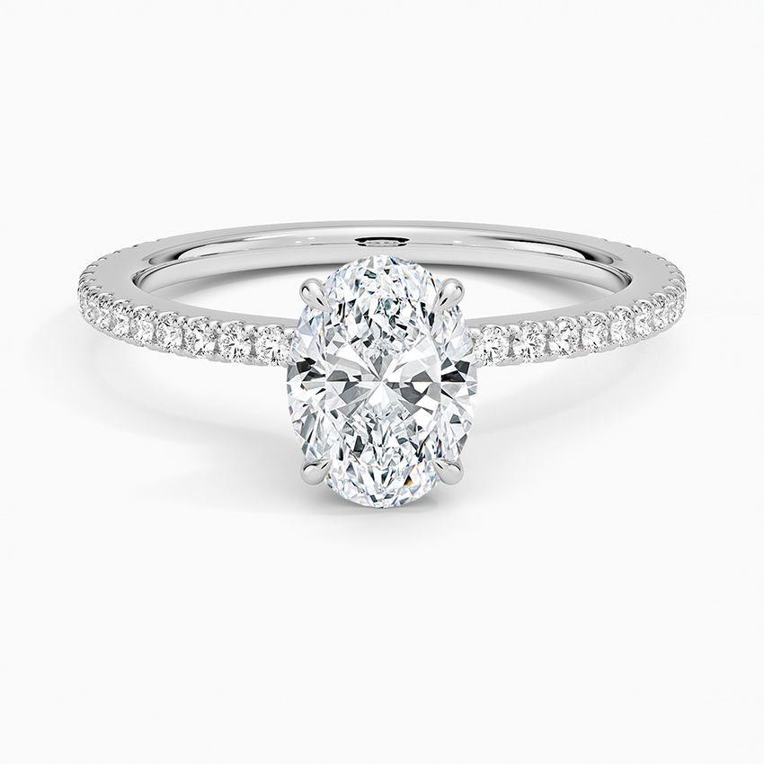 Pave diamond wedding ring