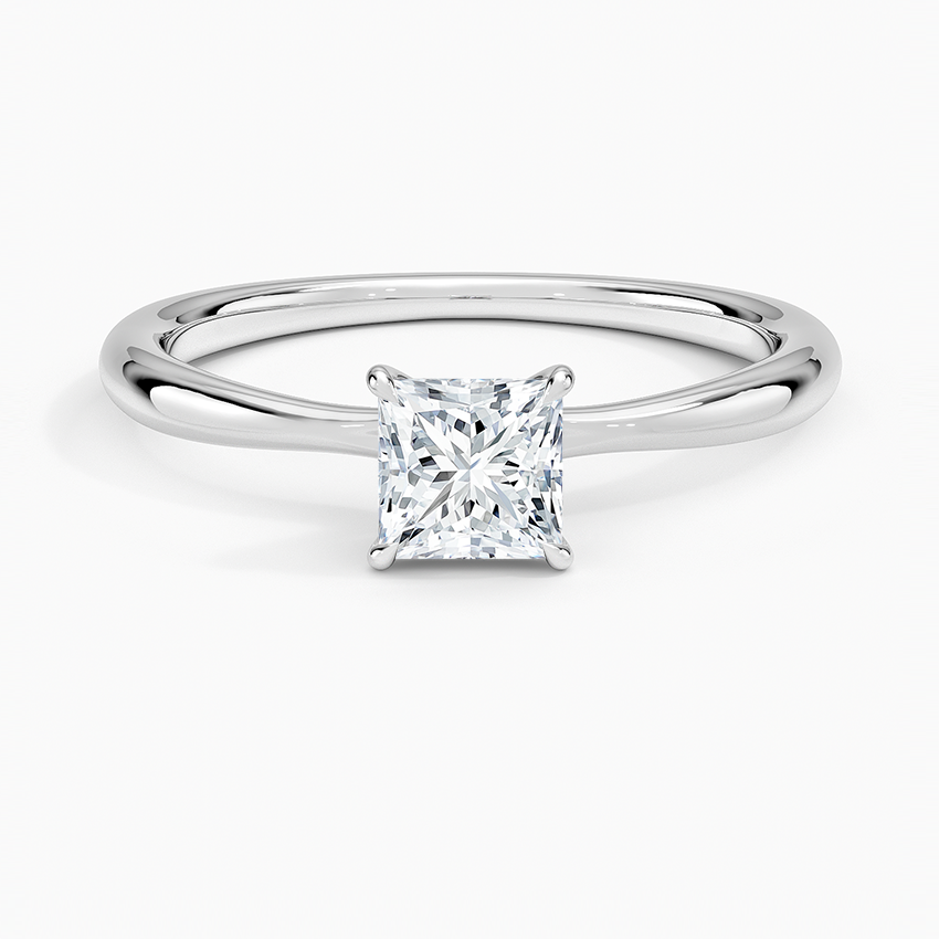 Single diamond wedding ring