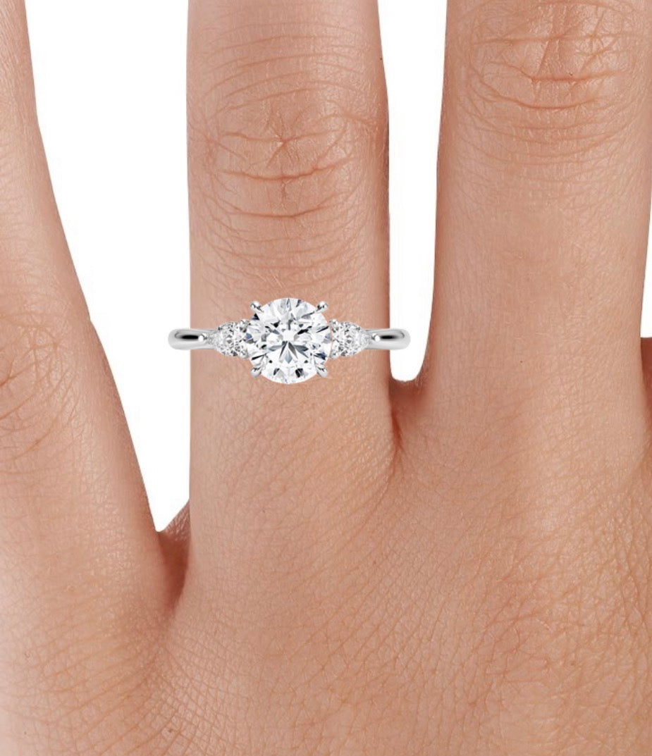 Opera diamond wedding ring