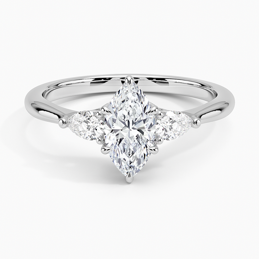 Opera diamond wedding ring