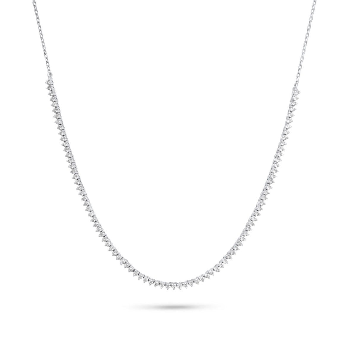 Diamond tennis necklace