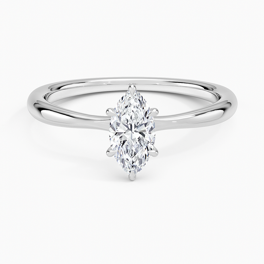 Single diamond wedding ring