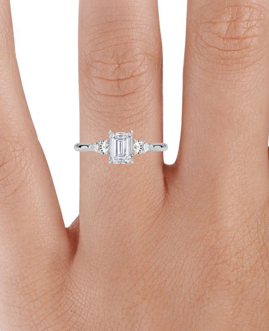Opera diamond wedding ring