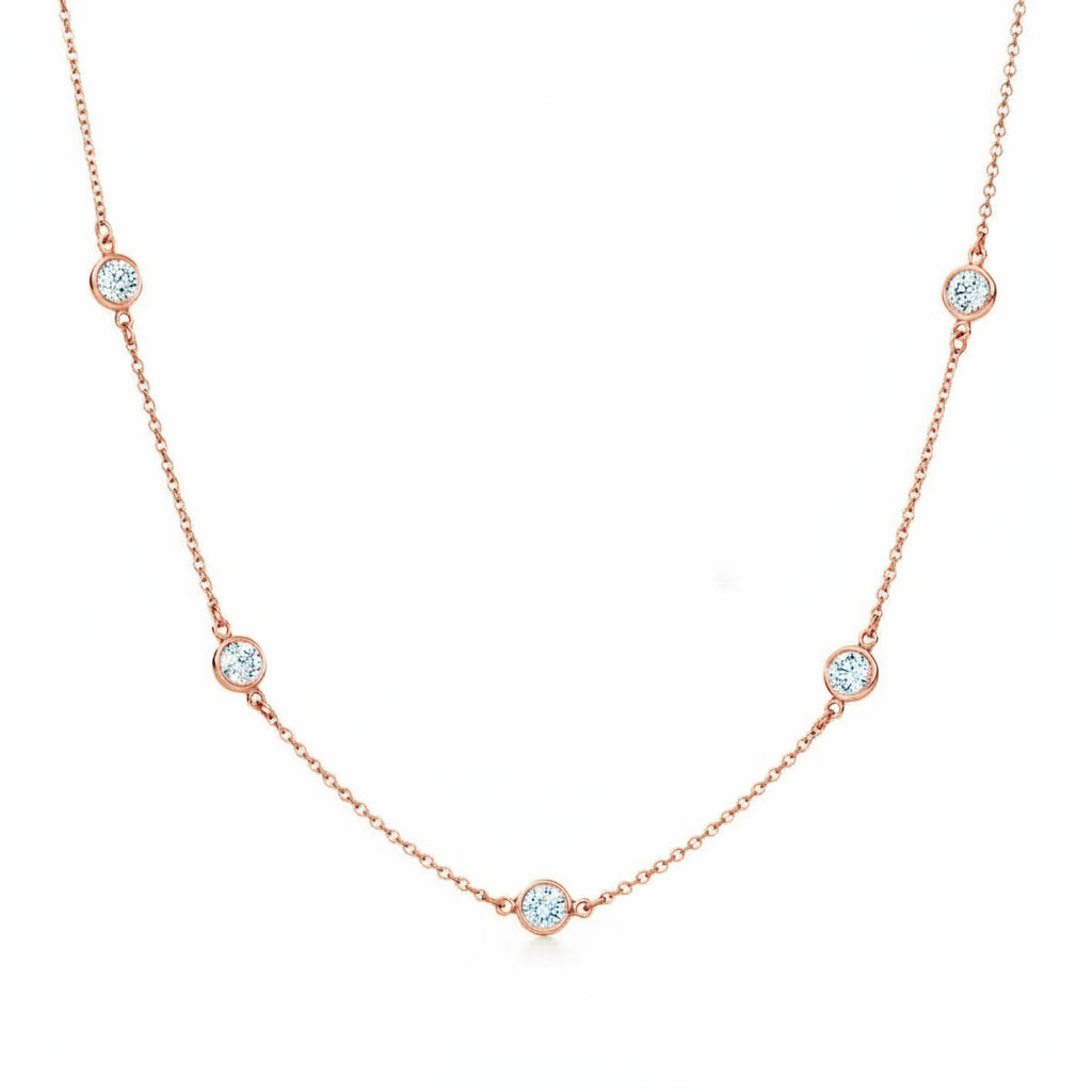 Diamond chain necklace