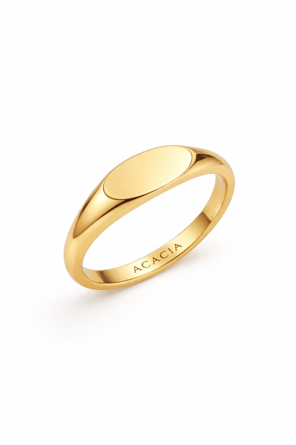 Gold pinky ring