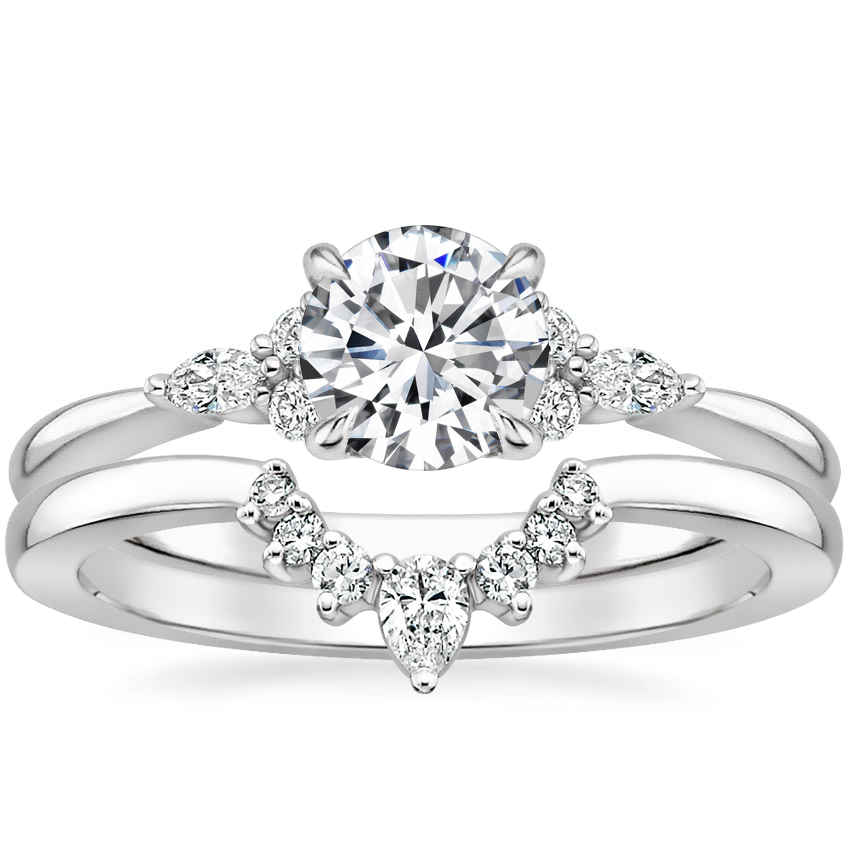 Royal diamond twin ring