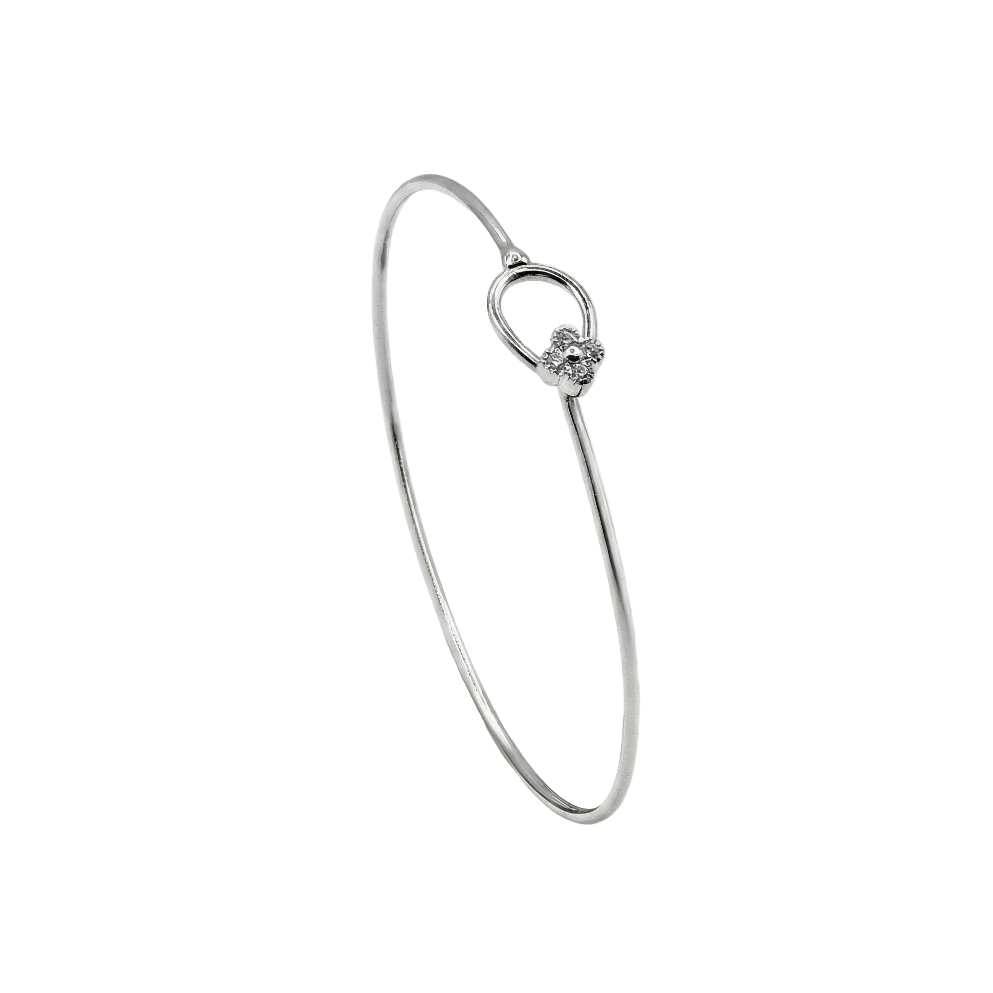 Diamond wire bangle