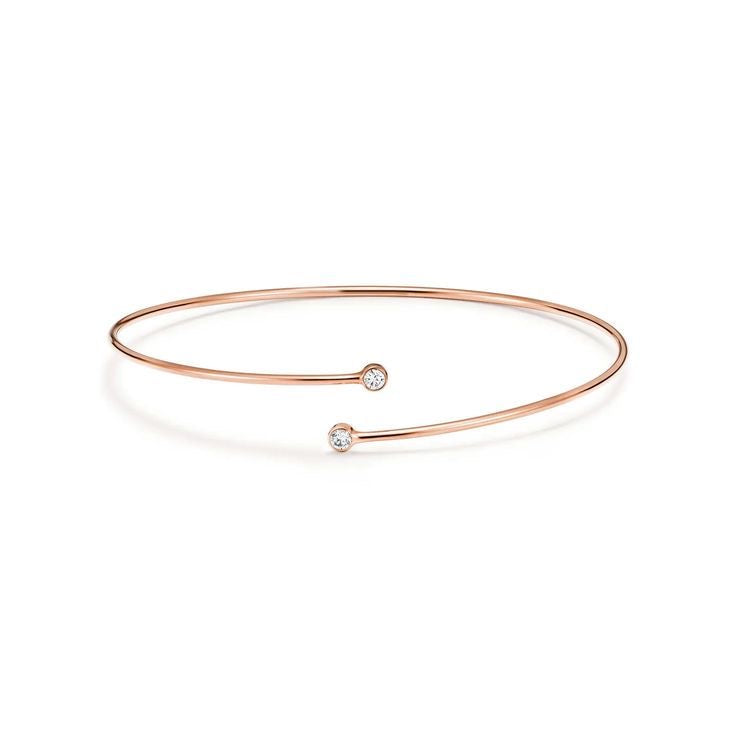 Diamond wire bangle