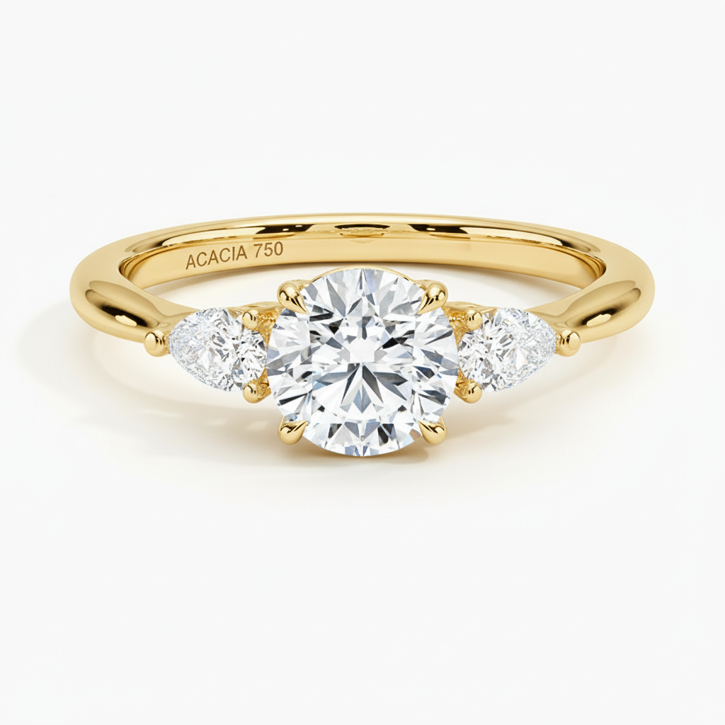 Opera diamond wedding ring