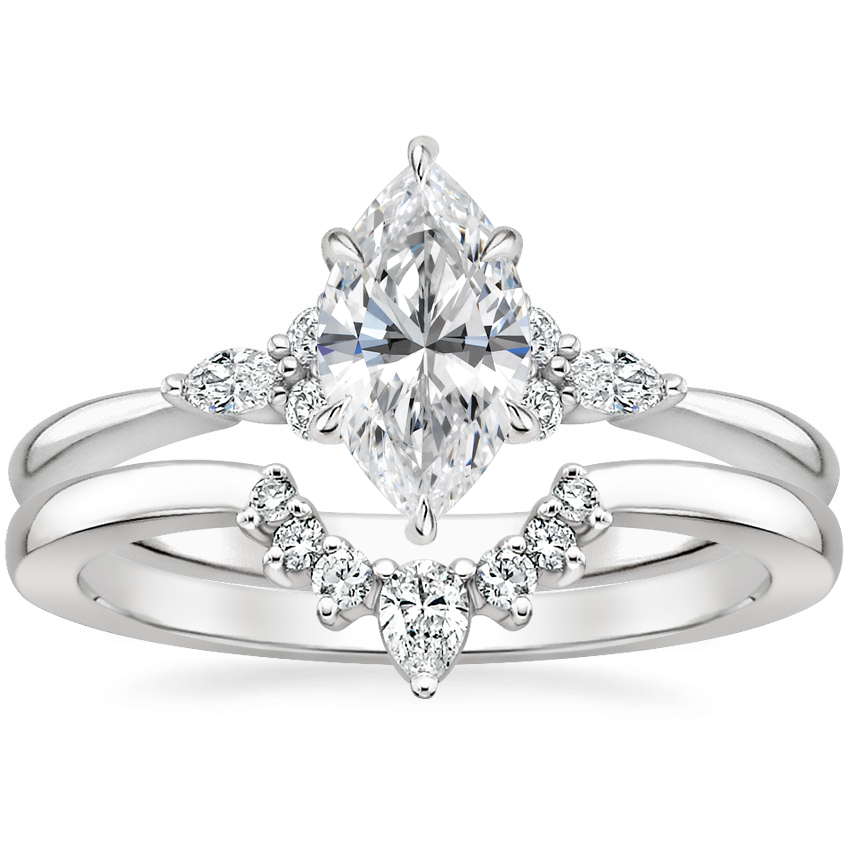 Royal diamond twin ring