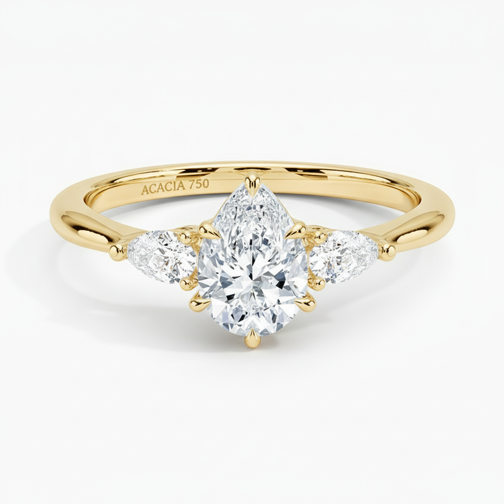 Opera diamond wedding ring