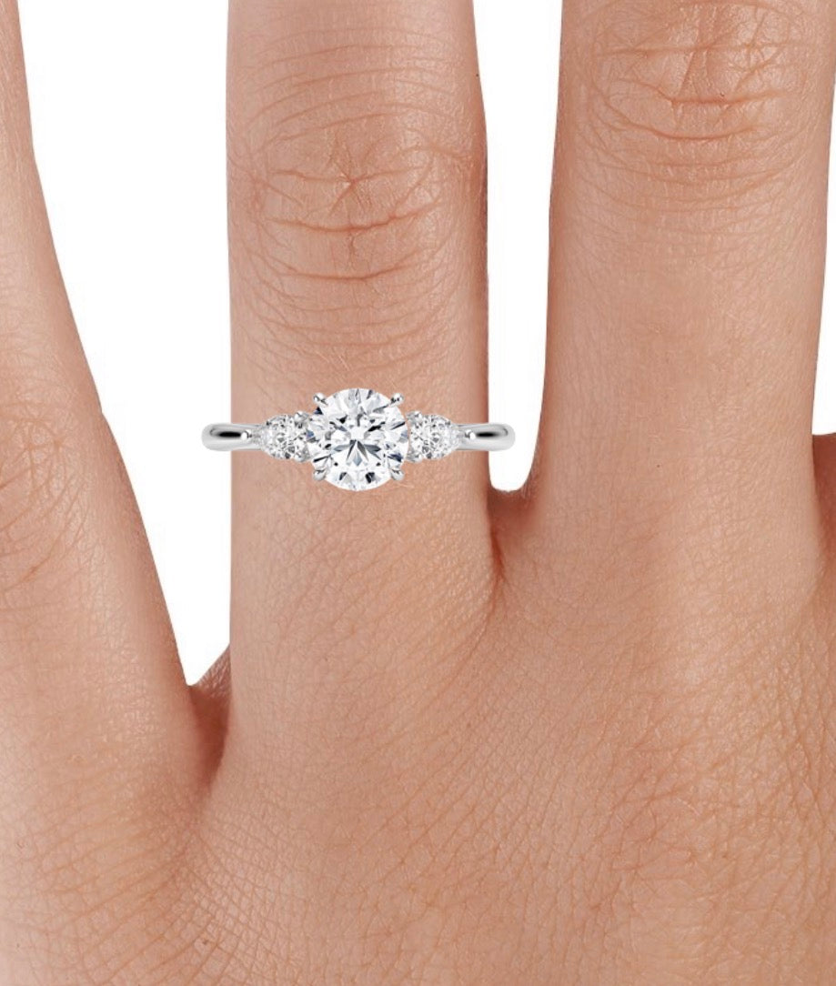 Opera diamond wedding ring