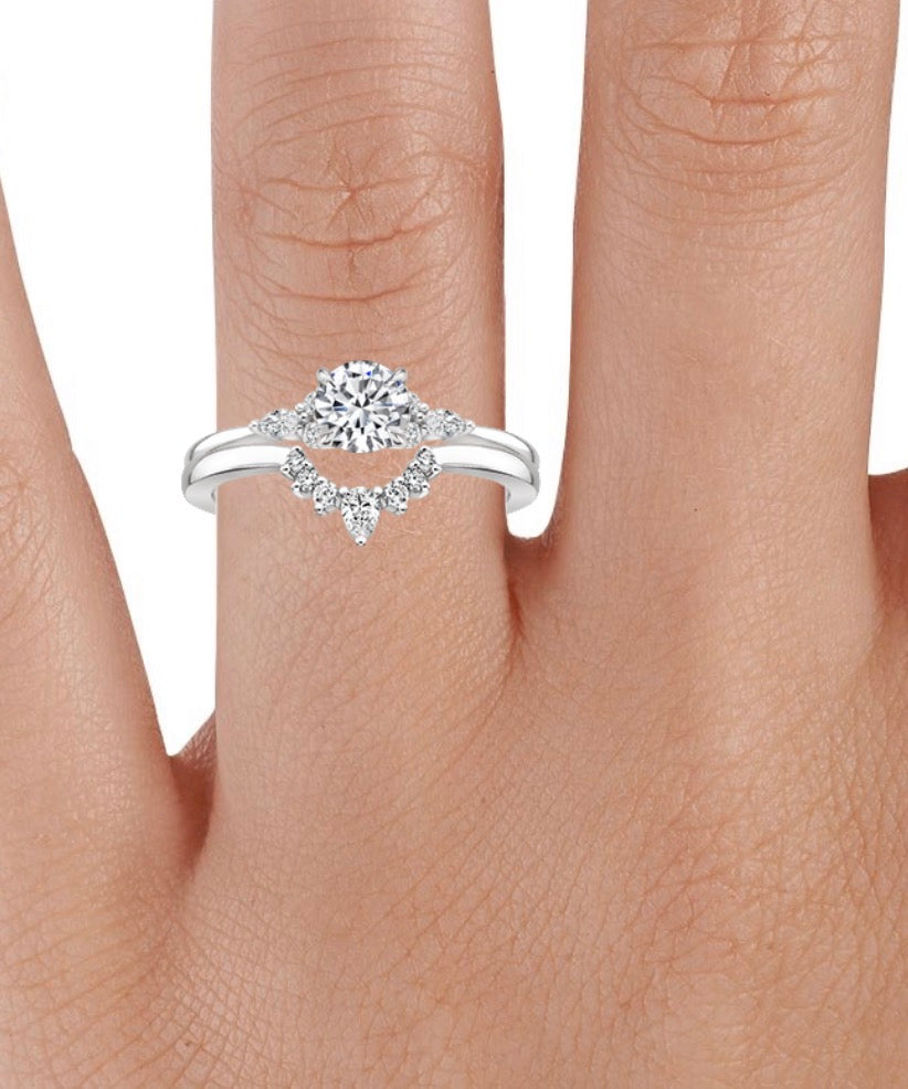 Royal diamond twin ring