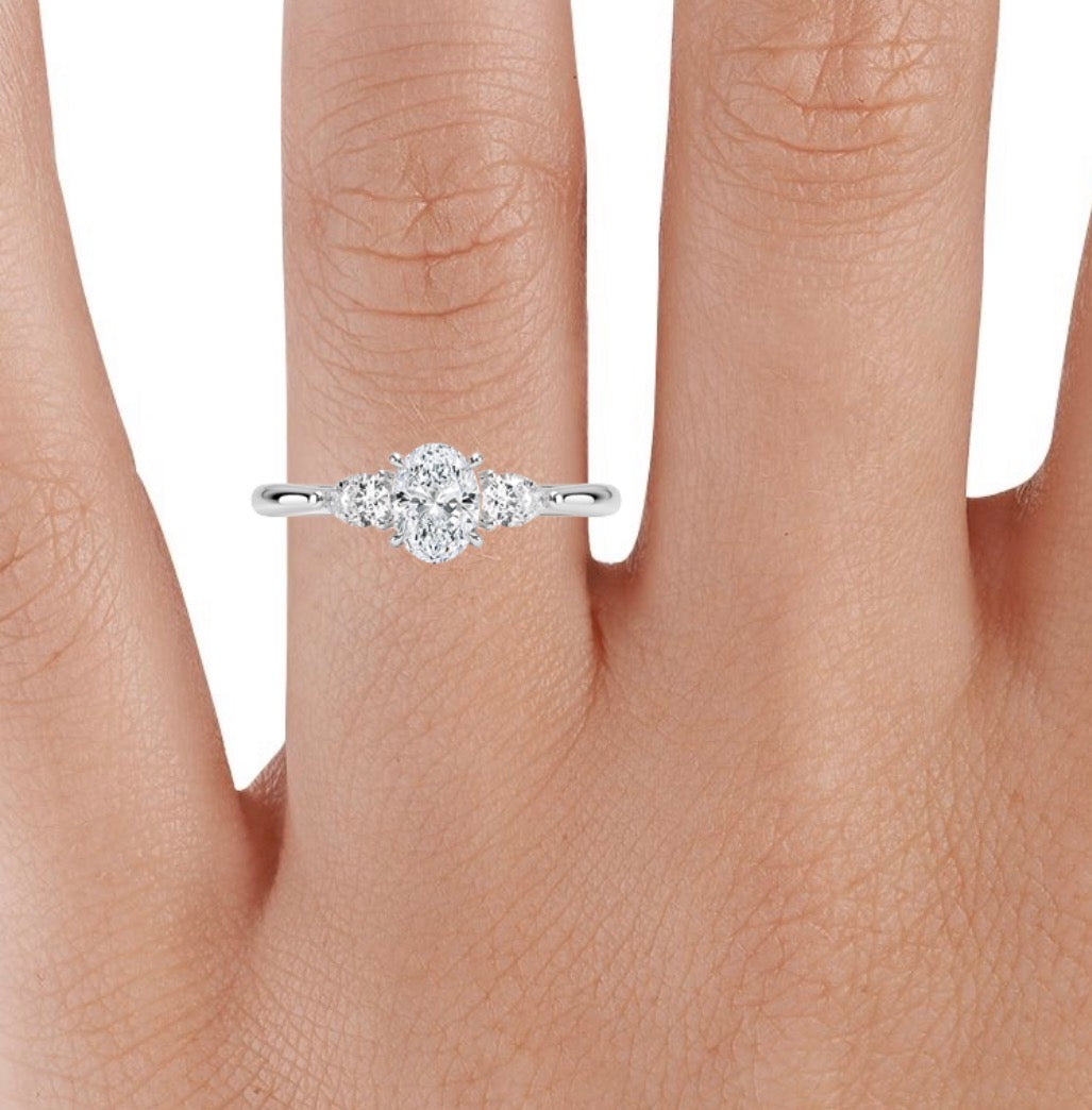 Opera diamond wedding ring