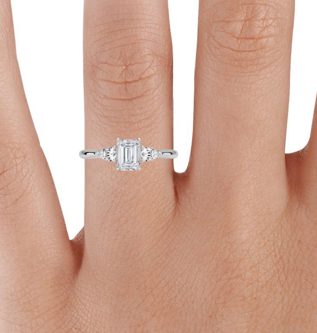 Opera diamond wedding ring