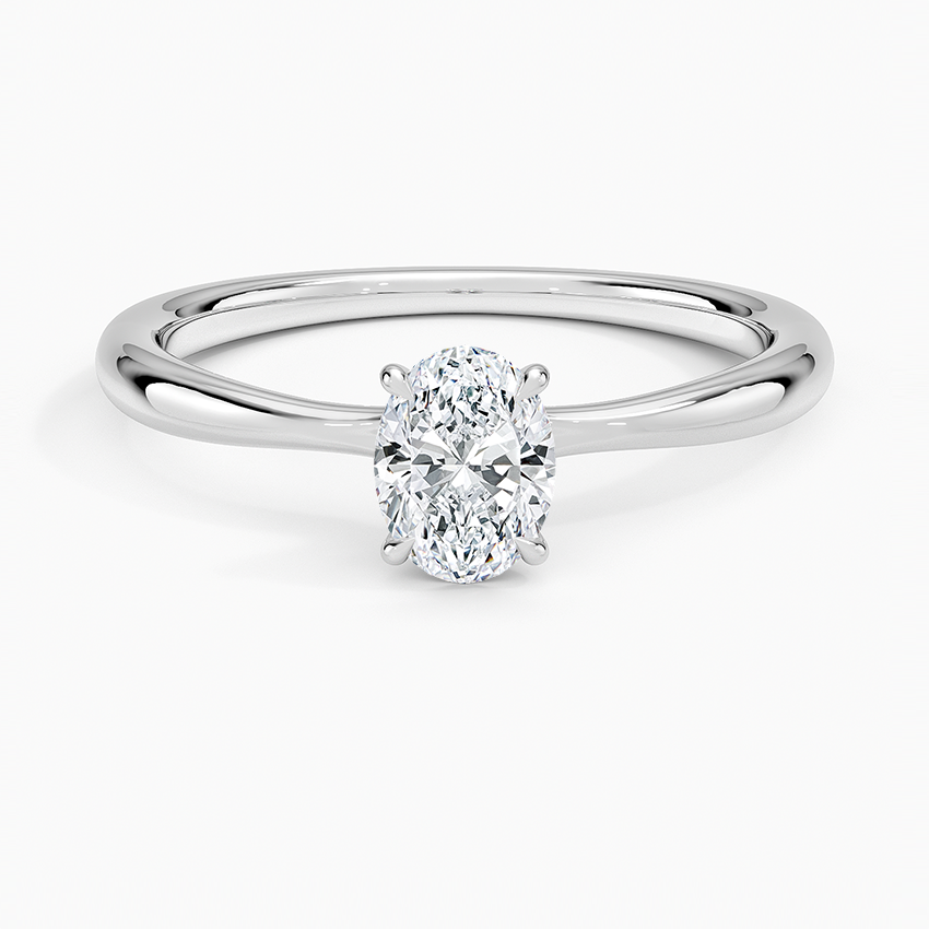 Single diamond wedding ring