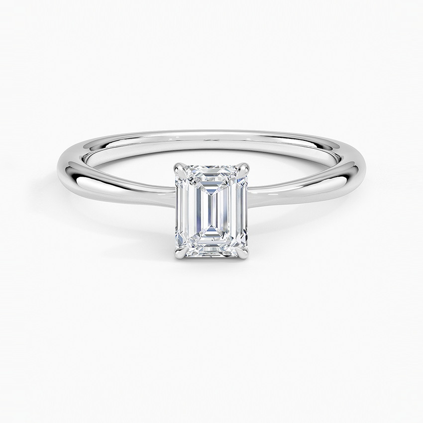 Single diamond wedding ring