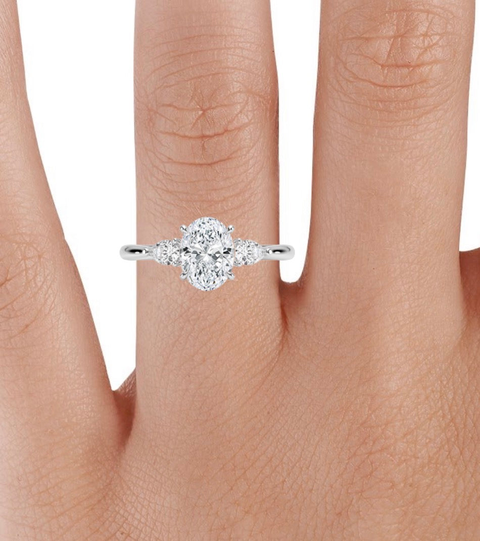 Opera diamond wedding ring