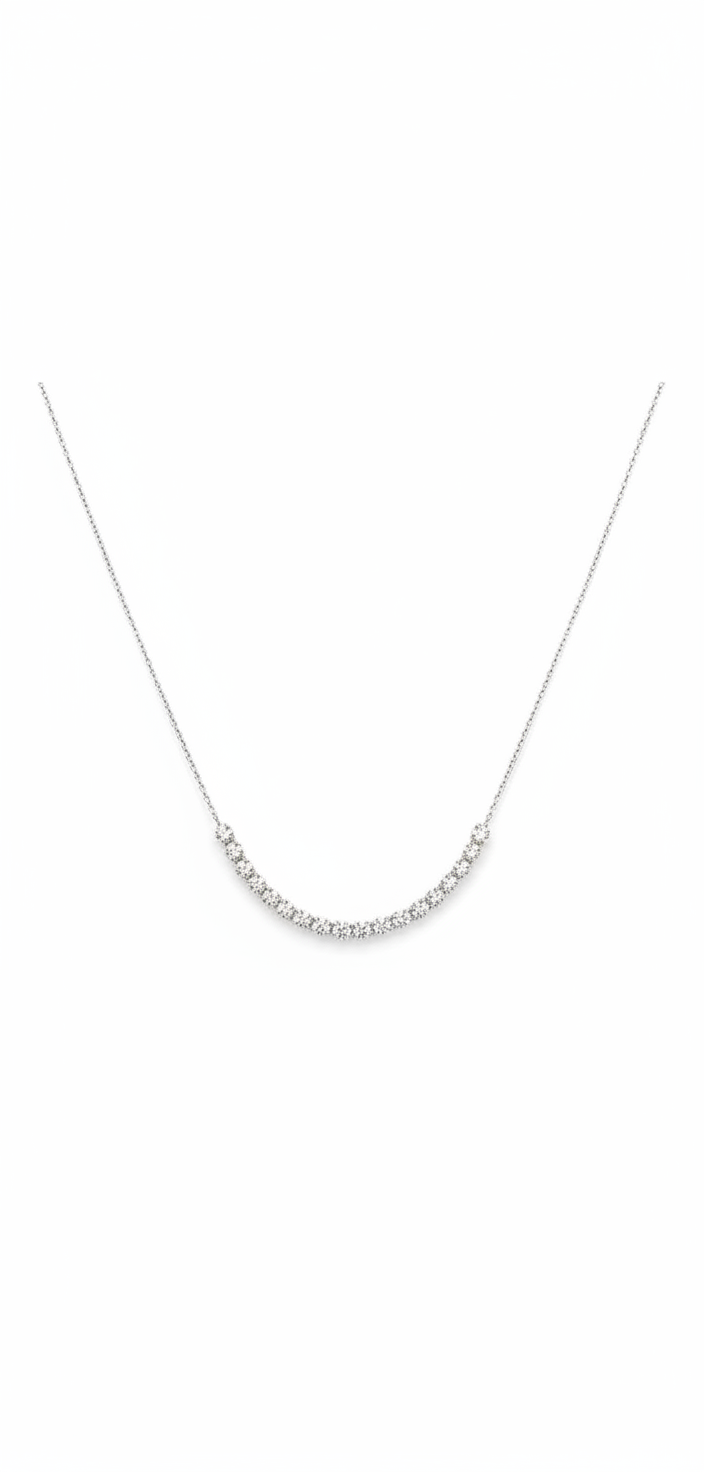 Diamond tennis necklace